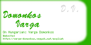 domonkos varga business card